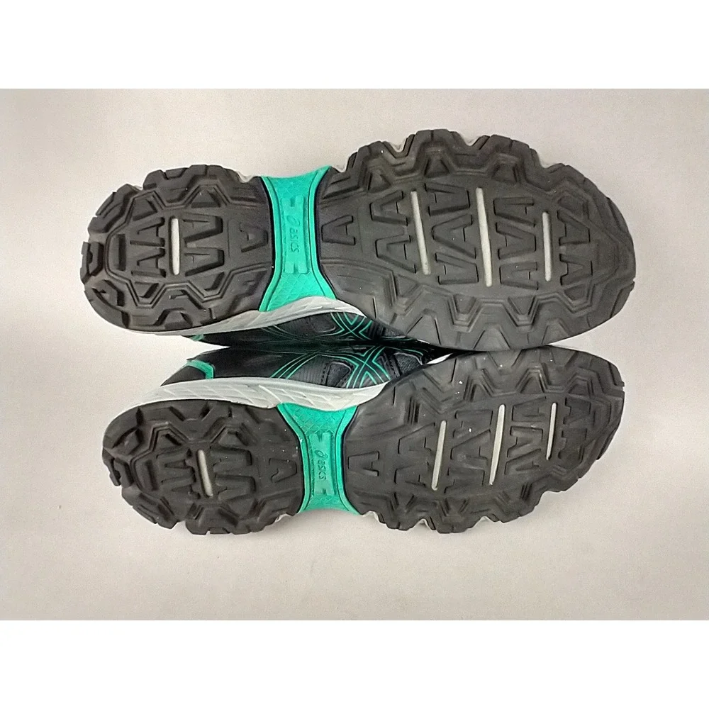 Asics Gel-Venture 8 Womens Trail Running Shoes Black Teal 1012B230 Size 9